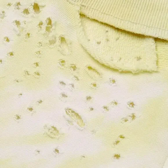 GENERATION LOVE Andrews yellow tie dye cut out sweatshirt pullover Size S NEW - Picture 6 of 11